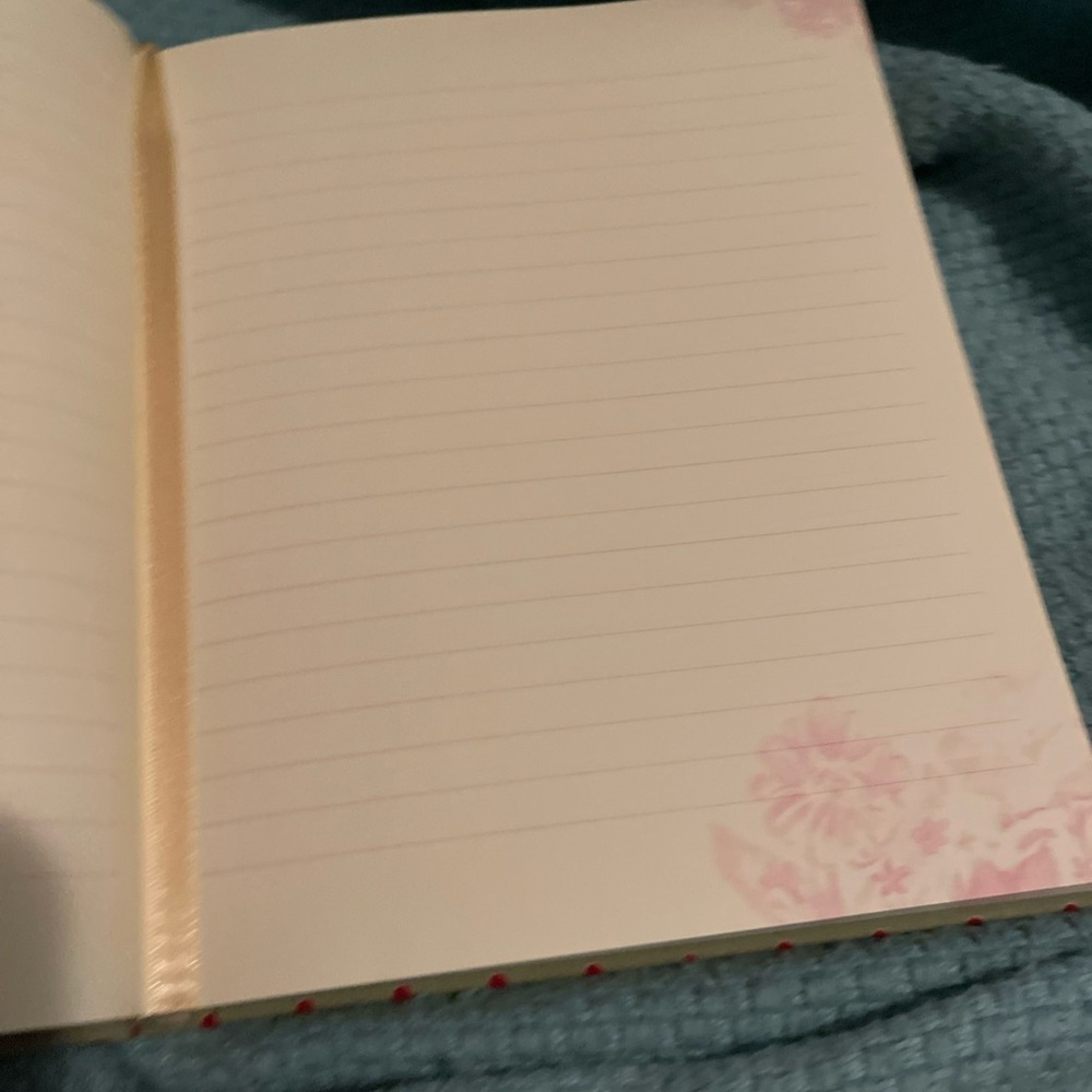 Floral Patterned Notebook with Pink and Green Design April Cornell 2005 - Picture 6 of 9